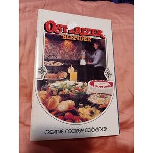 Osterizer Blender creative cookery cookbook good condition